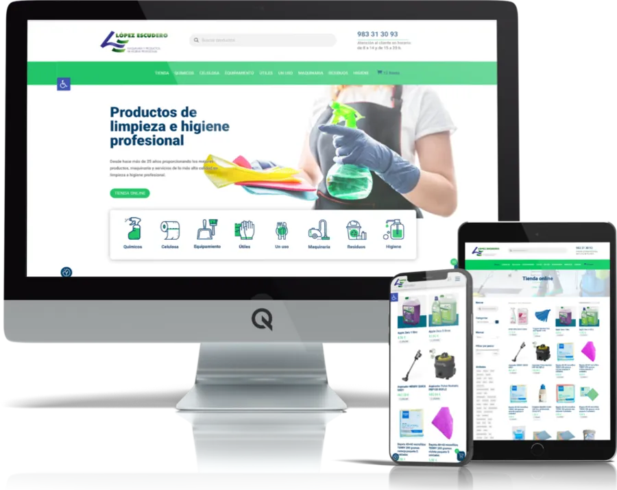 Diseño responsive del proyecto web López Escudero