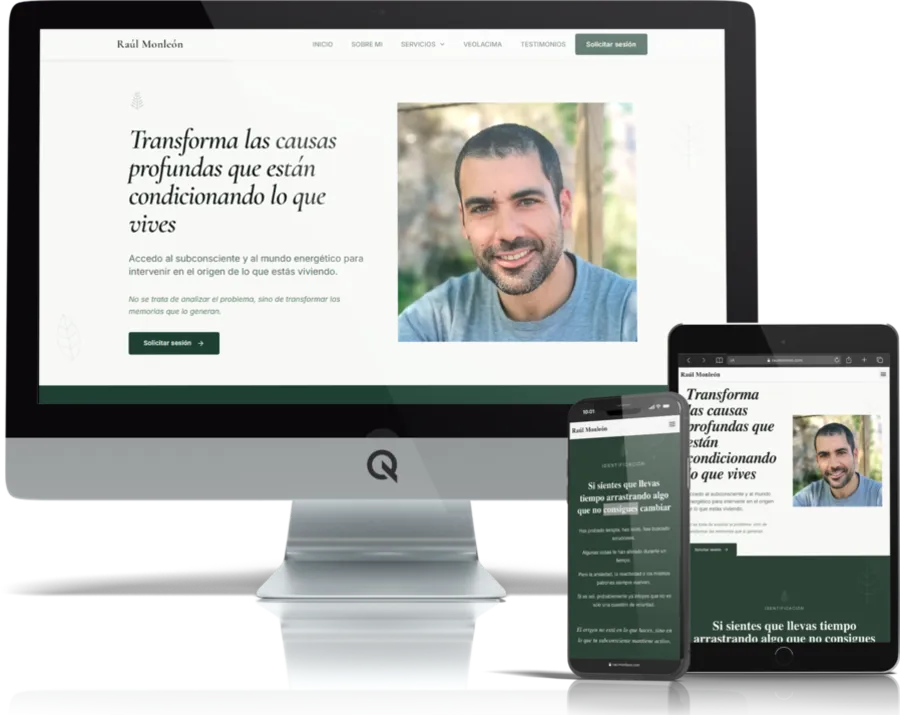 Diseño responsive del proyecto web Raúl Monleón