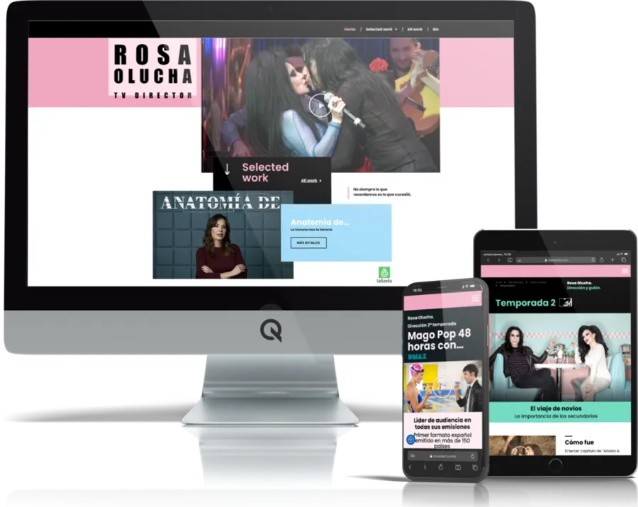 Diseño responsive del proyecto web Rosa Olucha