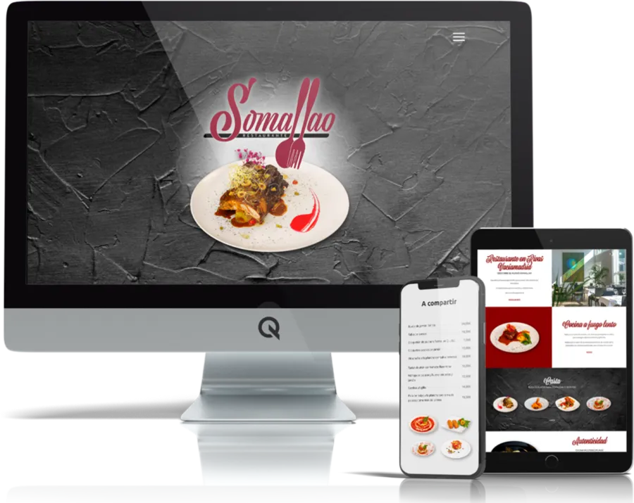 Diseño responsive del proyecto web Somallao restaurante