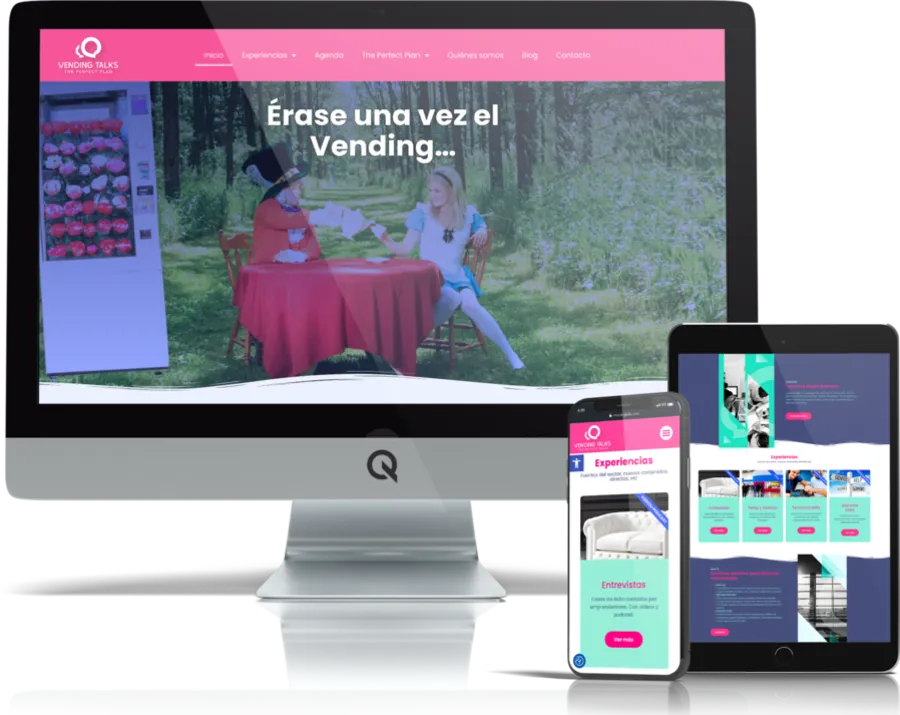 Diseño responsive del proyecto web Vending Talks
